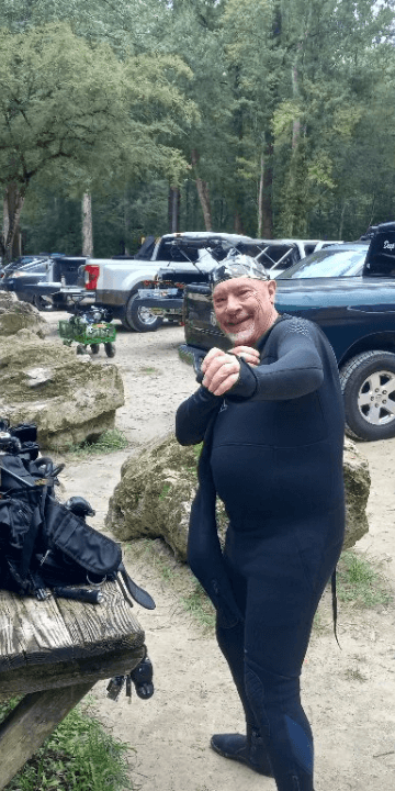 Suiting Up to Dive Ginnie Springs