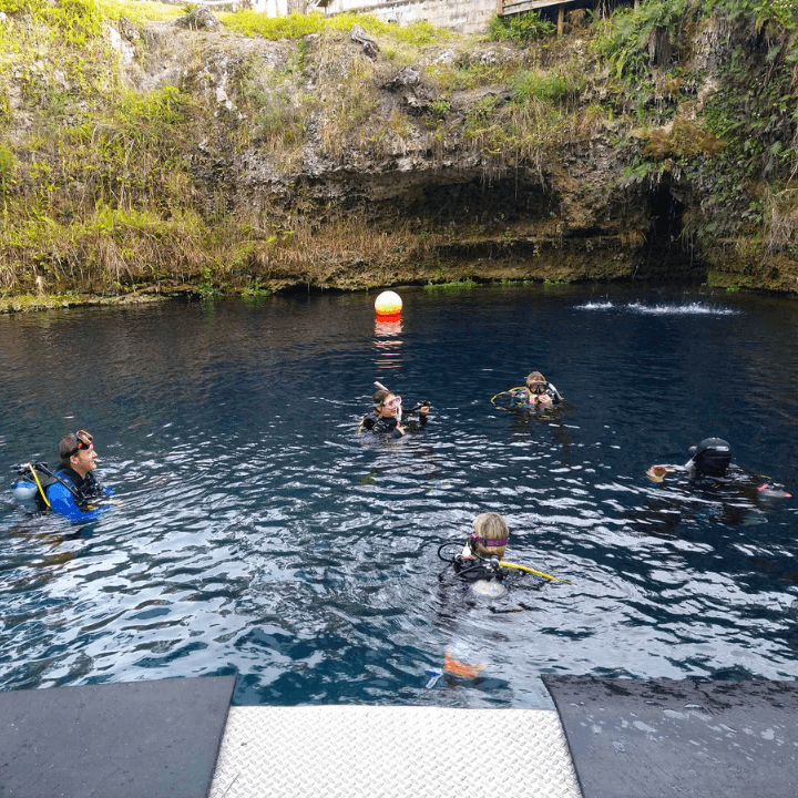 Getting Final Dive Instructions at the Blue Grotto 2023
